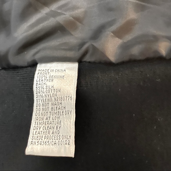 Nygard Collection black genuine leather front vest large - Picture 3 of 5